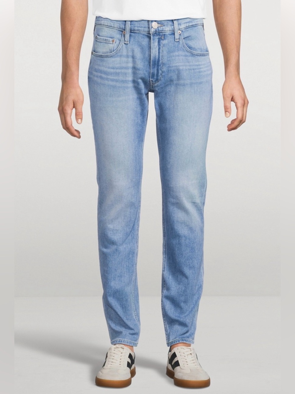 PAIGE Lennox Slim Fit Jeans Men’s 31 Light Wash Stretch Denim USA